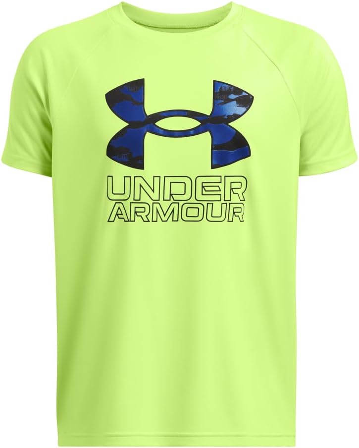 Under Armour Boys' Tech Hybrid Printed Fill Short-Sleeve T-Shirt
