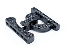 Load image into Gallery viewer, CZ Micro Pave D Shape Buckle Clasp/Connector/ Link Connector for Bracelet Necklace, 24x22mm, sku#K12