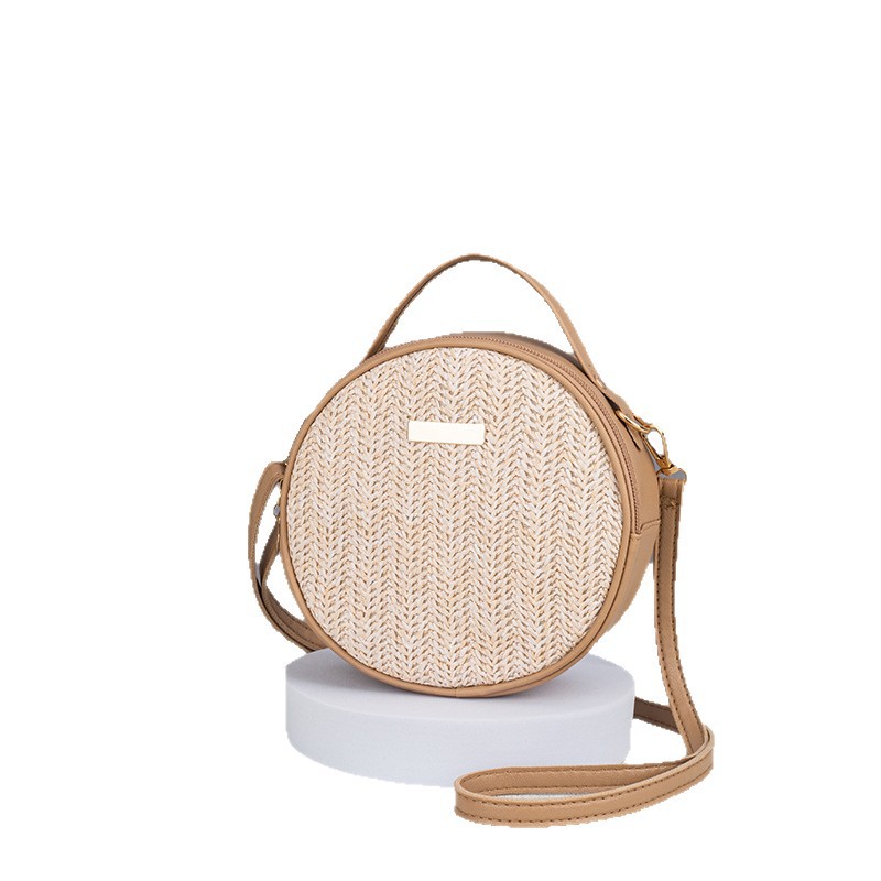 Woven Straw Round Bag