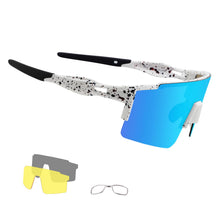 Load image into Gallery viewer, OULAIQI Cycling Sunglasses Polarized Sunglasses for Cycling Men Women with 1 Lens or 3 Interchangeable Lens Baseball Glasses