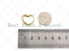 Load image into Gallery viewer, Gold Heart Shape Huggie Earring, Sku#LD60
