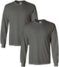 Gildan Adult Heavy Cotton Long Sleeve T-Shirt, Style G5400, 2-Pack