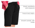Hanes Women's Shorts, French Terry Bermuda Pocket Shorts, Jersey Knit Fleece Shorts, Women's Bermuda Shorts, 11"