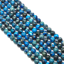 Load image into Gallery viewer, Blue Imperial Jasper Round Smooth Beads, 6mm/8mm/10mm, Sku#U1574