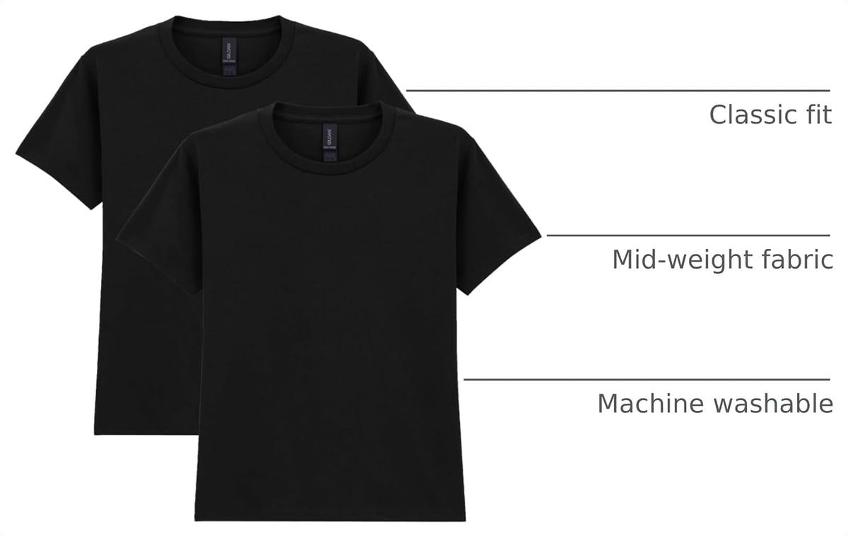 Gildan Unisex-Child Gildan Youth Heavy Cotton T-Shirt, Style G5000b, 2-Pack