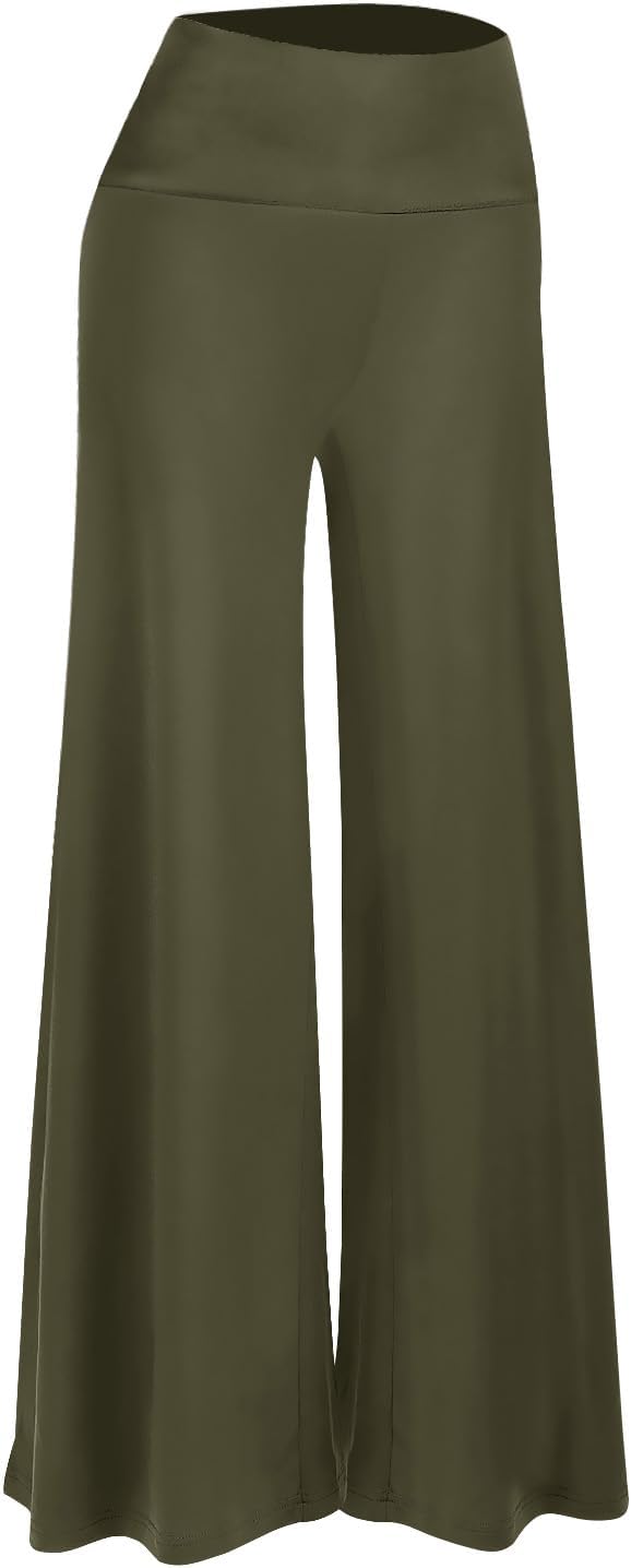 Arolina Palazzo Pants for Women Wide Leg Flowy Pants Casual Comfy High Waist Summer Pants