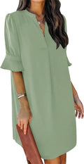 QACOHU women's comfortable summer shift dress