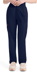 Dickies EDS Signature Scrubs for Women, Elastic Waist Pull-On Cargo Pants for Women in Soft Brushed Poplin - 86106