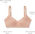 Warners Easy Does It Underarm-Smoothing with Seamless Stretch Wireless Lightly Lined Comfort Bra