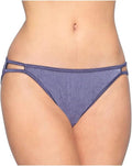 Vanity Fair Women's Illumination String Bikini Panties, Silky Stretch & Satin Trim