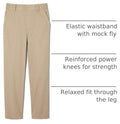 French Toast Boys Pull-On Relaxed Fit School Uniform Pant (Standard & Husky)