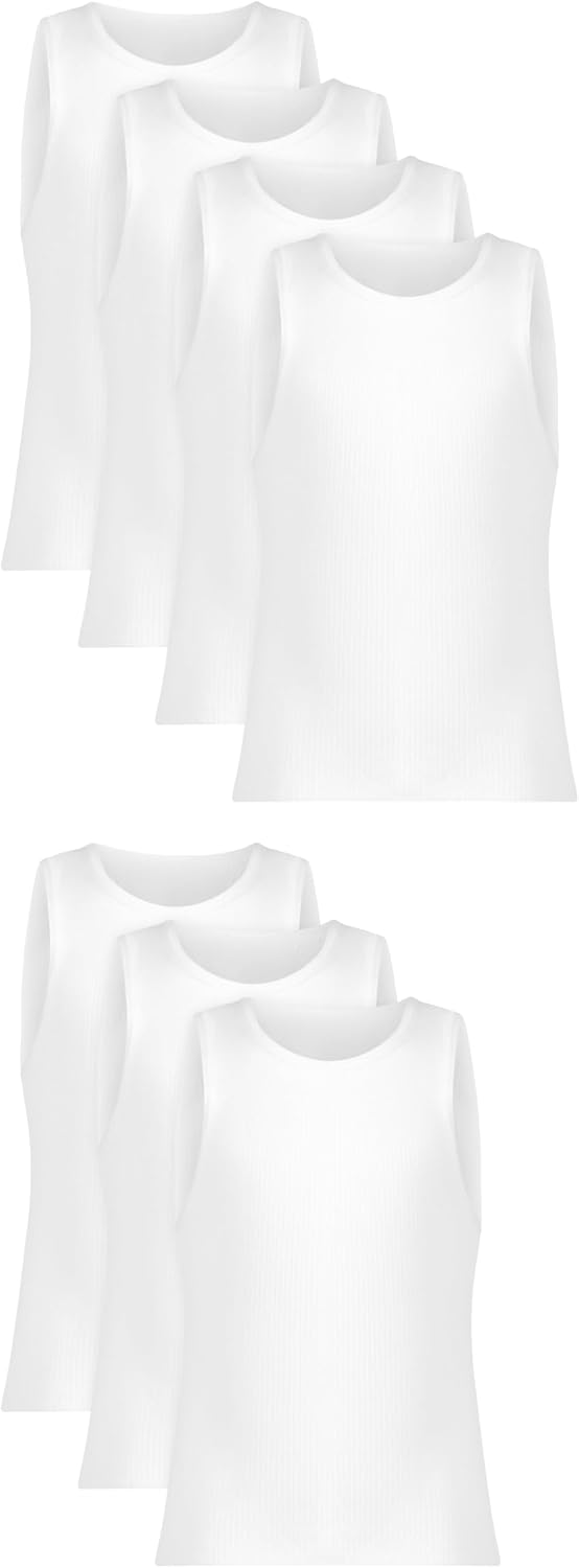 Hanes Boys' Undershirt Tank Top Pack – Kids' Tank Undershirts – Cool Comfort Moisture-Wicking Sleeveless Shirts