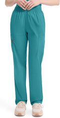 Dickies EDS Signature Scrubs for Women, Elastic Waist Pull-On Cargo Pants for Women in Soft Brushed Poplin - 86106