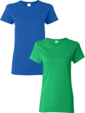 Gildan Womens Softstyle Cotton T-Shirt, Style G64000l, Multipack