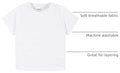 Gerber Baby & Toddler 5-Pack Solid Short Sleeve T-Shirts Jersey 160 GSM