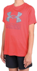 Under Armour Boys' Tech Hybrid Printed Fill Short-Sleeve T-Shirt