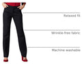 Lee Women's Wrinkle Free Relaxed Fit Straight Leg Pant