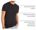 Hanes Men's Undershirt Packs, Stay-Tucked Soft Cotton Undershirts, Best Undershirts for Men, White/Black/Asstd Multipacks