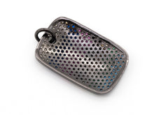 Load image into Gallery viewer, CZ Micro Pave Mixed Color Rectangular Pendant, Cubic Zirconia Pendant/Charm, 28x17mm,Sku#F51