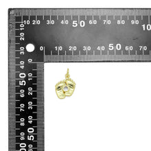 Load image into Gallery viewer, Little Baby Feet with turquoise Clear CZ Charm Pendant, Sku#LX577