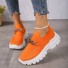 Load image into Gallery viewer, Women's Slip-On Platform Flat Shoes | Breathable Knit Chunky Sole Casual Sneakers