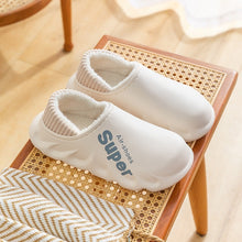 Load image into Gallery viewer, Waterproof Faux Fur Lined Cotton Slippers