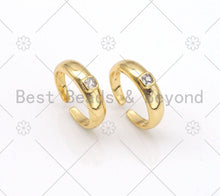 Load image into Gallery viewer, Square CZ Adjustable Ring, Sku#X218
