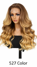 Load image into Gallery viewer, Red Glueless Straight 24' HD Lace Frontal Human Hair Wigs Body Wave