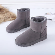 Load image into Gallery viewer, Women's Faux Fur Snow Boots | Suede Flat Heel Winter Ankle Boots