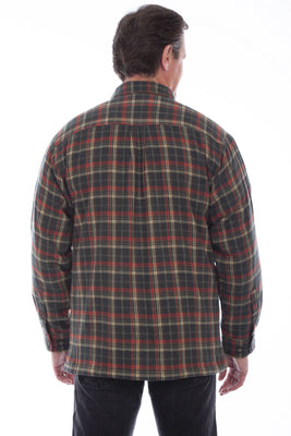 Scully Trail Haven - Men's Western Flannel Shirt Jacket