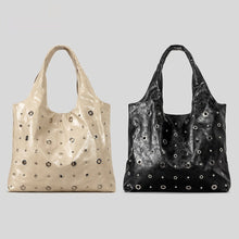 Load image into Gallery viewer, Women's High-Capacity Studded Tote Bag – Cutout Design | Sarah Express
