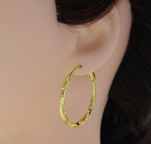 Load image into Gallery viewer, Round Ring Huggie Hoop Earrings, Sku#B195