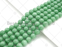 Load image into Gallery viewer, High Quality Natural Dark Green Angelite Beads, 6mm/8mm/10mm/12mm Round Smooth Beads, 15.5'' Full Strand, Sku#U1130
