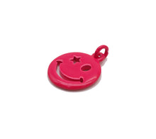Load image into Gallery viewer, Enamel Star Eye Smiley Face Charm, Sku#L709