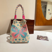 Load image into Gallery viewer, Women's Knitted Tote Bag - Large Capacity Magnetic Closure Bucket Bag