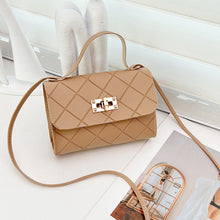 Load image into Gallery viewer, Small Square Quilted PU Leather Crossbody Bag