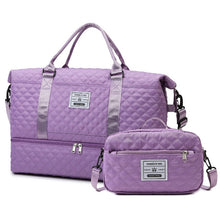 Load image into Gallery viewer, Large Capacity Quilted Crossbody Travel Bag