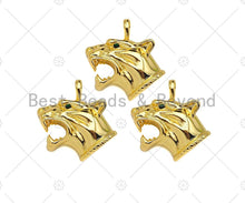 Load image into Gallery viewer, 18K Gold Filled Tiger Head, Panther Head Pendant