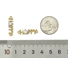 Load image into Gallery viewer, CZ Happy Word Shape Connector, Sku#LK601