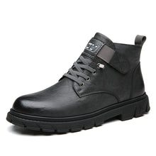 Load image into Gallery viewer, Men's Fleece-Lined High-Top Insulated Shoes | Non-Slip Rubber Sole | Warm Winter Sneakers