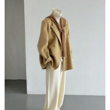 Load image into Gallery viewer, Womens Solid-Color Short Loose-Fit Double-Faced Cashmere Coat