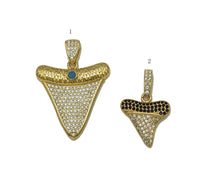 Load image into Gallery viewer, CZ Shark Tooth Charm, Sku#LX60