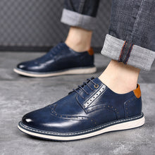 Load image into Gallery viewer, Premium Men's Business Casual Leather Shoes - Classic Lace-Up Oxford Dress Shoes