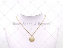 Load image into Gallery viewer, CZ Sunflower Charm, Sku#LK525