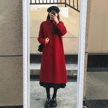 Load image into Gallery viewer, Petite Hepburn Style Mid-length Woolen Coat
