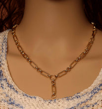 Load image into Gallery viewer, Custom Mixed paperclip Coin Drop Necklace, sku#CL14-3