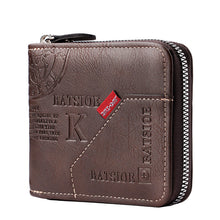 Load image into Gallery viewer, Men's Vintage Bi-Fold Wallet | PU Leather Slim Card Holder