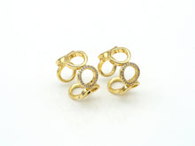 Load image into Gallery viewer, Gold CZ Circle Link Adjustable Ring, Sku#X219