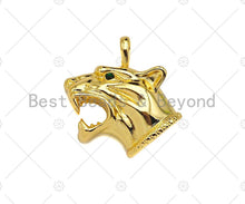 Load image into Gallery viewer, 18K Gold Filled Tiger Head, Panther Head Pendant