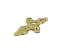 Load image into Gallery viewer, CZ Cross Charm, Sku#LX33